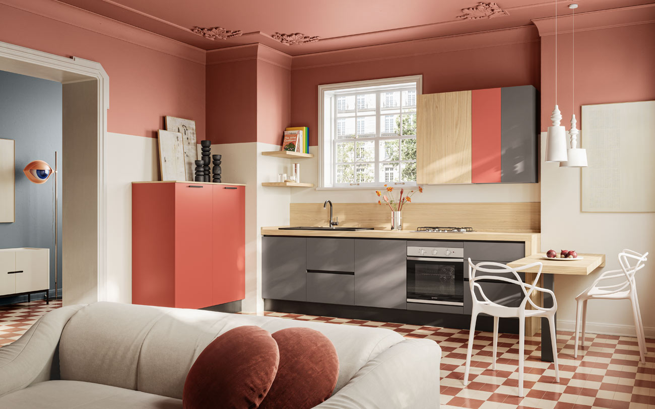 Cucina eclettica e vivace
