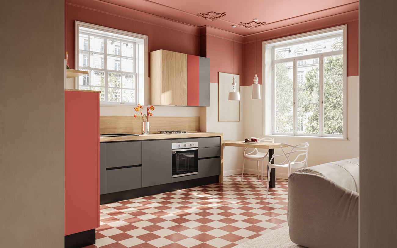 Cucina eclettica e vivace